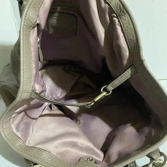 Coach vintage gray leather satchel handbag - Picture 10 of 14